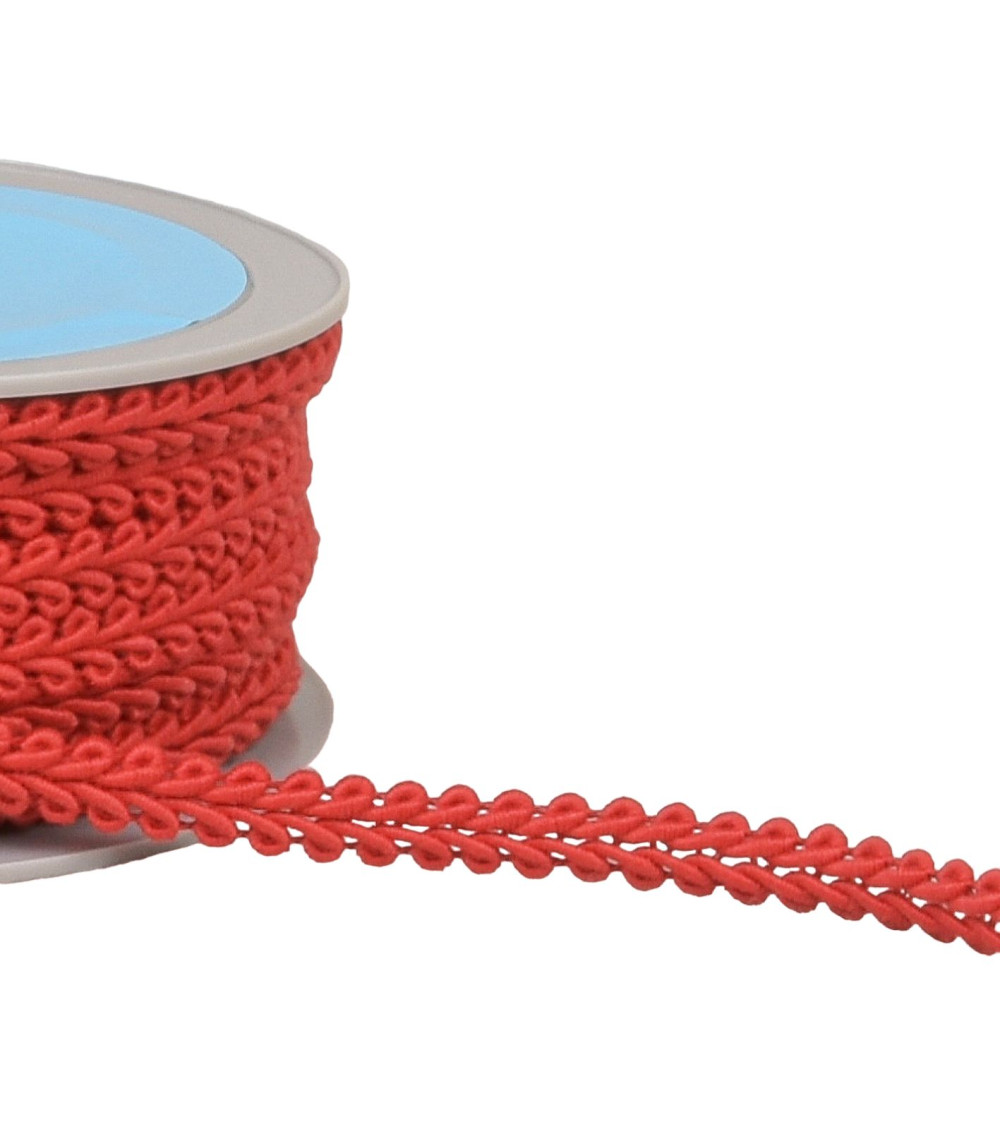 20m reel with red cornflower stitch braid 11mm