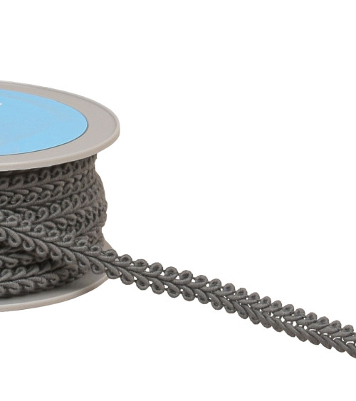 20m reel, medium gray corn stitch braid 11mm