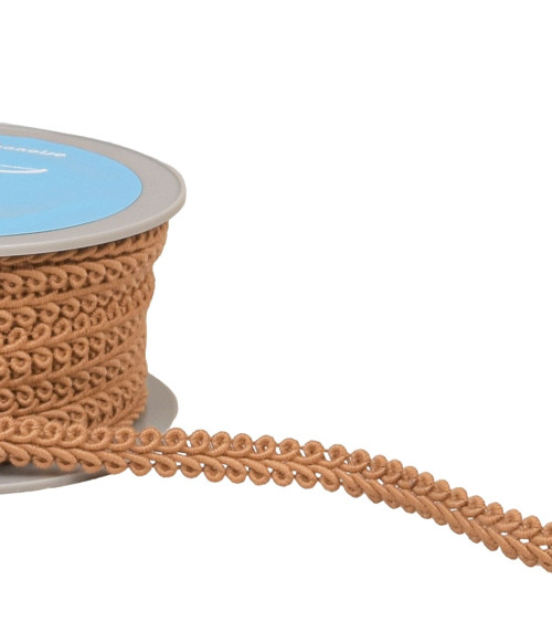 20m spool of dark beige corncob stitch braid 11mm