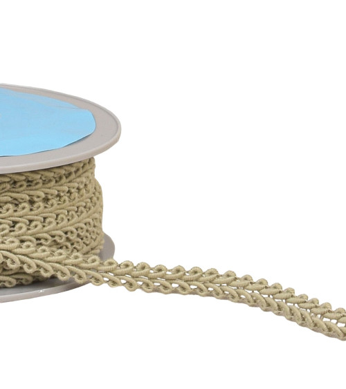 20m spool of taupe corn stitch braid 11mm