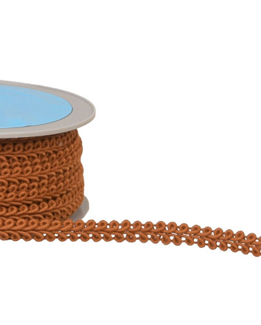 20m reel of rusty orange herringbone braid 11mm