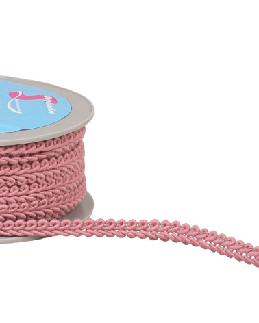 20 m Spule altrosa Kornblumenstichgeflecht 11 mm