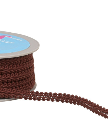 20m reel of rusty orange herringbone braid 11mm