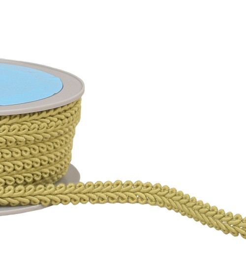 20m spool of cornflower stitch braid beige green 11mm