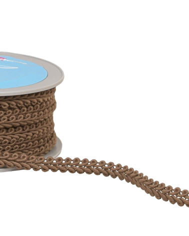 20-m-Rolle, hellbraunes Maiskolben-Stichgeflecht, 11 mm
