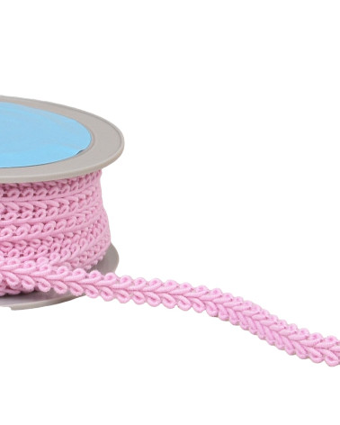 20m reel of light pink herringbone braid 11mm