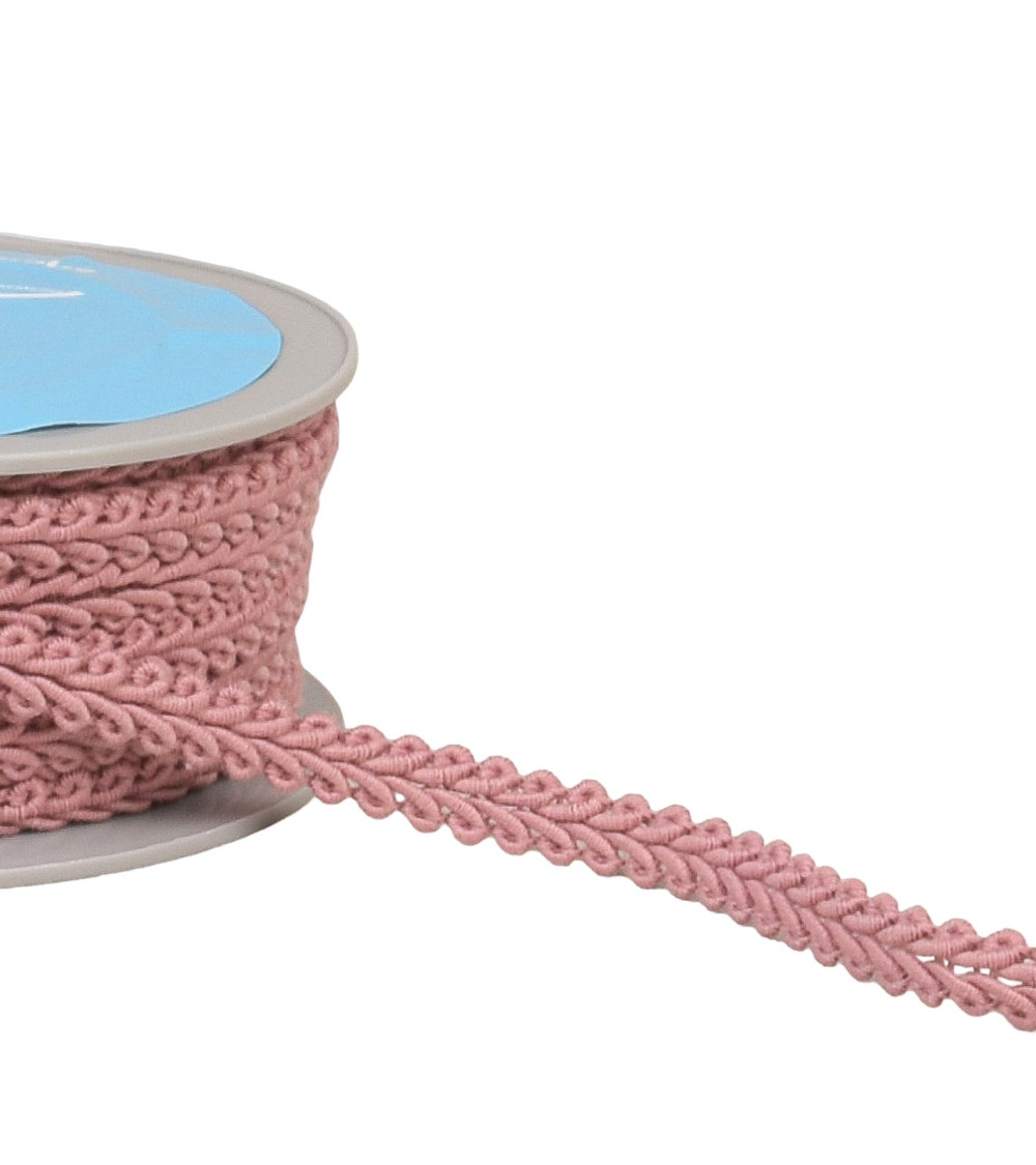 20m spool of old pink cornflower stitch braid 11mm