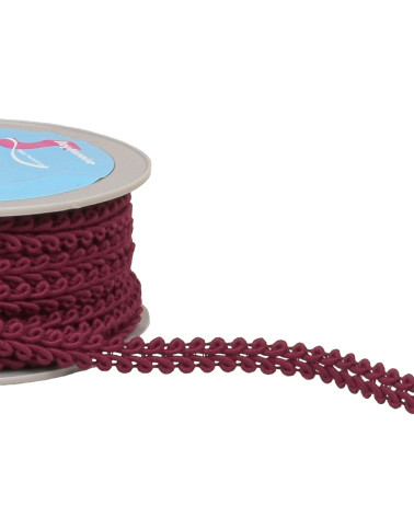 20m reel of plum herringbone braid 11mm