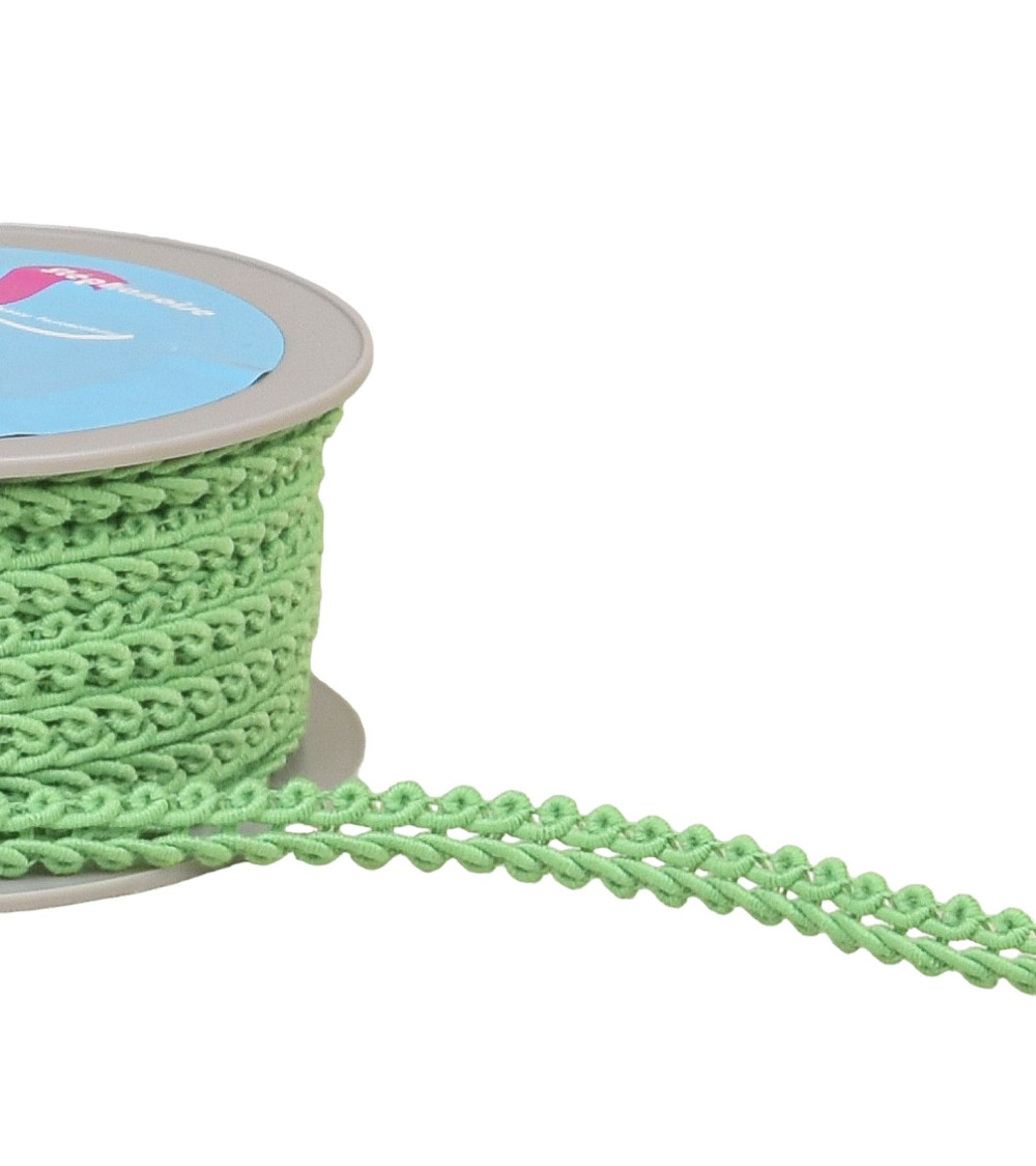 20m spool of sea green cornflower stitch braid 11mm