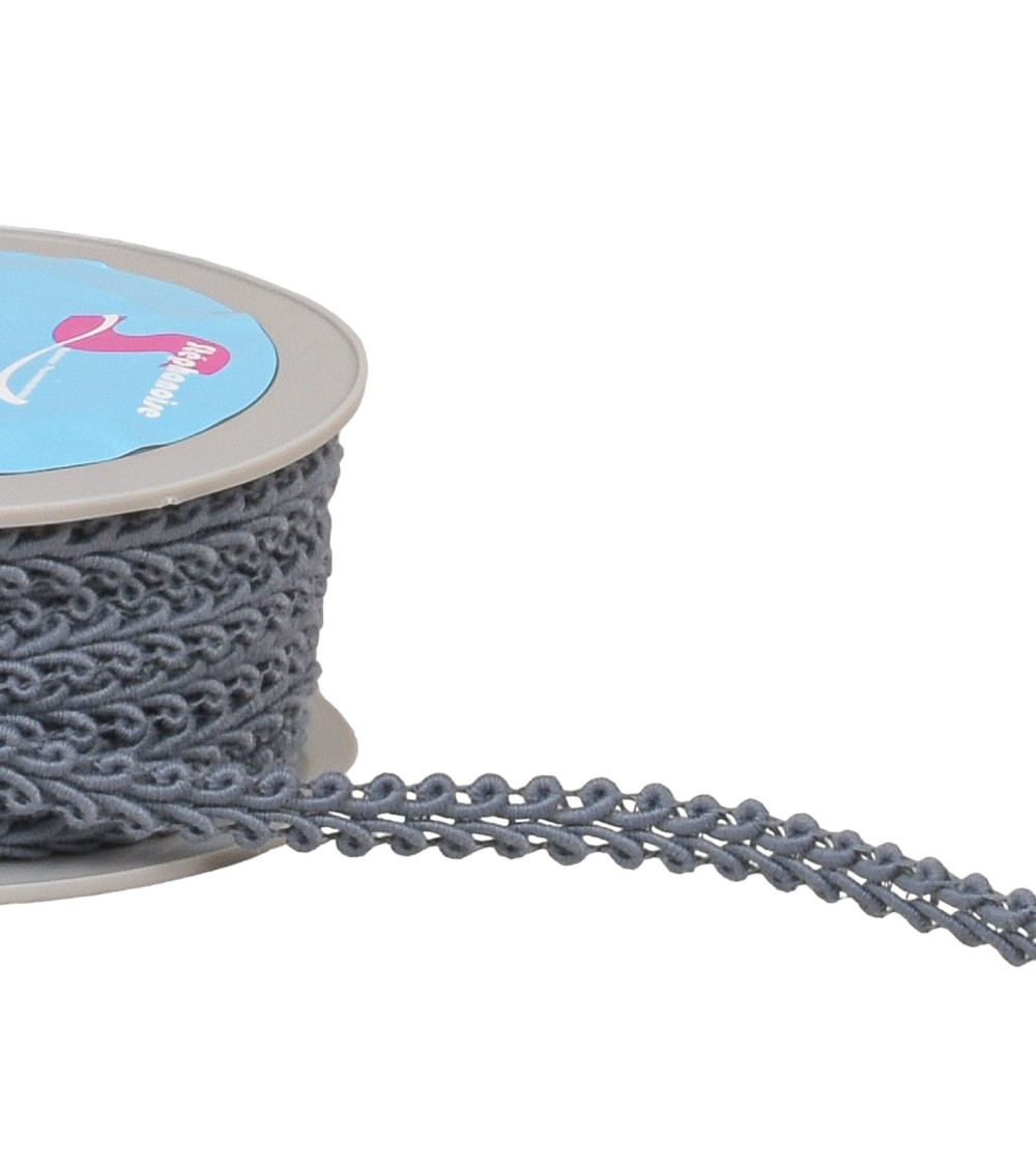 20m spool of gray corn stitch braid 11mm