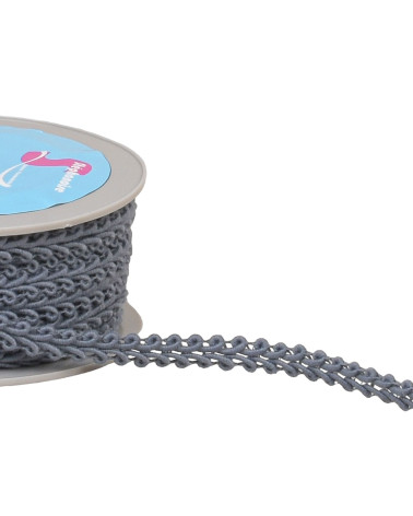 20m spool of gray corn stitch braid 11mm