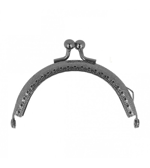 Antiker Verschluss, 6 x 8,5 cm, Gunmetal-Farbe