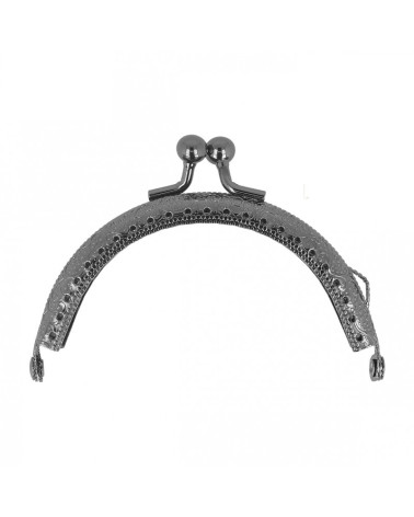 Antiker Verschluss, 6 x 8,5 cm, Gunmetal-Farbe