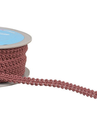 20m reel of old pink herringbone braid 11mm