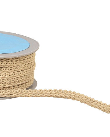 20m spool of beige herringbone braid 11mm