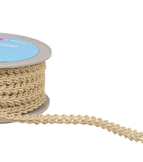 20m reel light beige corncob stitch braid 11mm