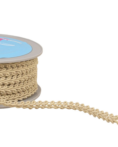 20m reel light beige corncob stitch braid 11mm