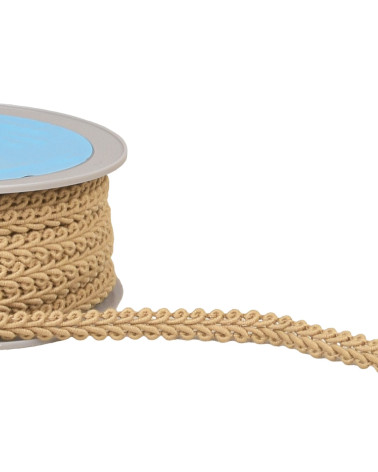 20m spool of beige herringbone braid 11mm