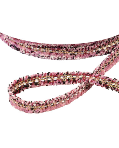 20-m-Spule mit rosa gesprenkeltem Kleidzopf, 15 mm
