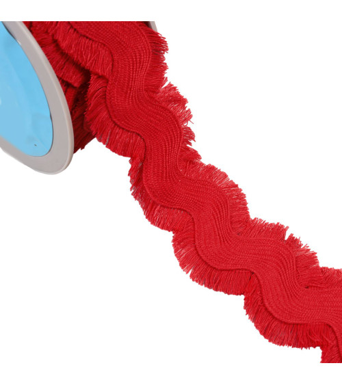 Fransenserpentin 60 mm rot pro Meter