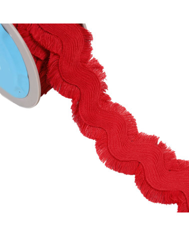Fransenserpentin 60 mm rot pro Meter
