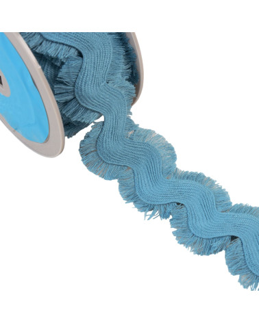 Fringed serpentine 60mm lavender blue per meter