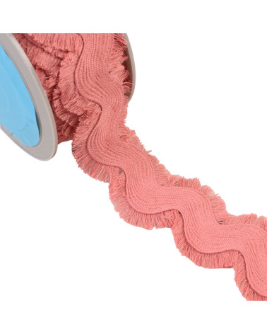 Fringed serpentine 60mm old pink per meter