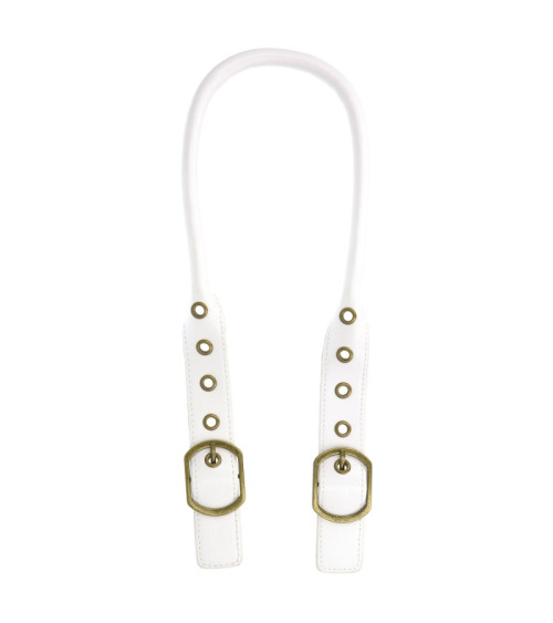 Set of 2 adjustable bag handles 60cm white