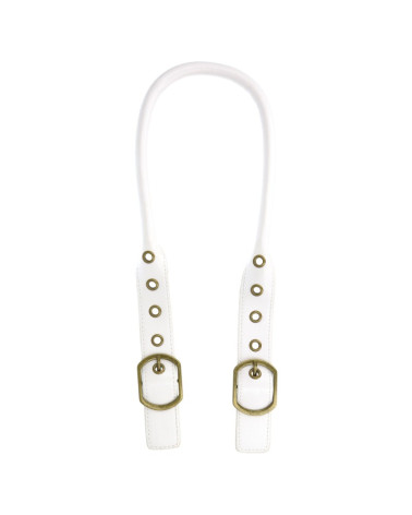 Set of 2 adjustable bag handles 60cm white