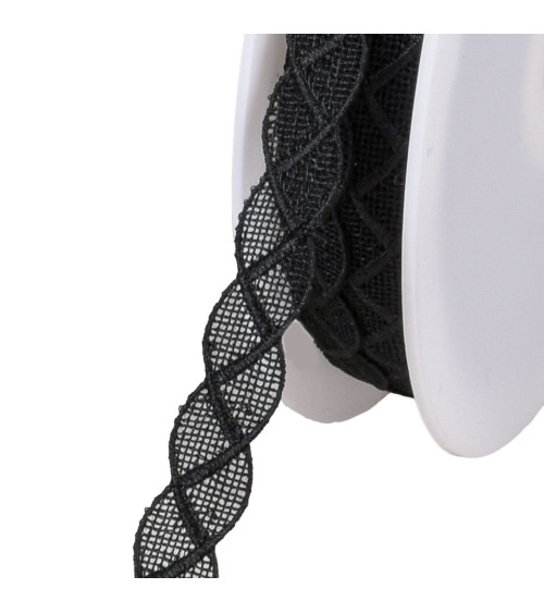 Guipure chain 13mm black per meter