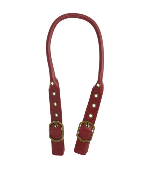 Lot de 2 anses de sac réglables 60cm bordeaux