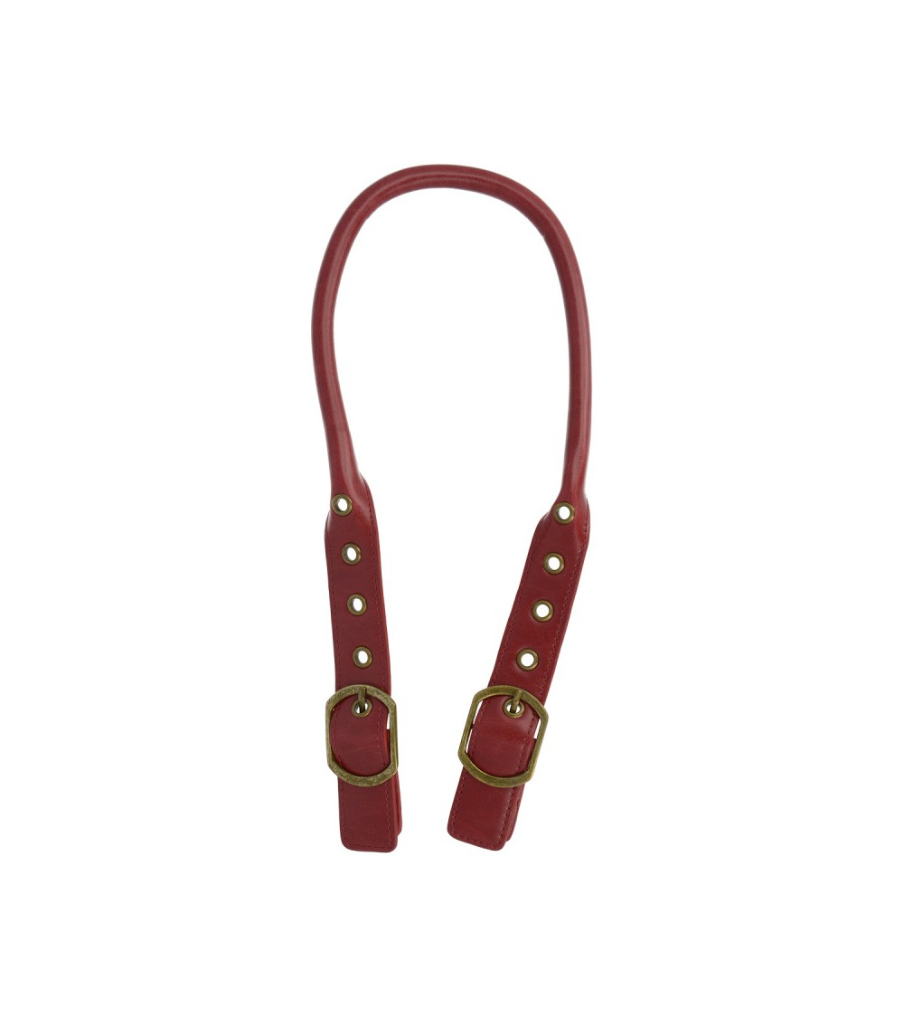 Juego de 2 asas de bolso regulables 60cm burdeos