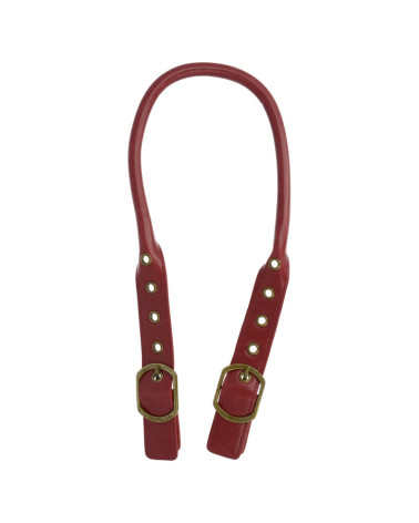 Lot de 2 anses de sac réglables 60cm bordeaux
