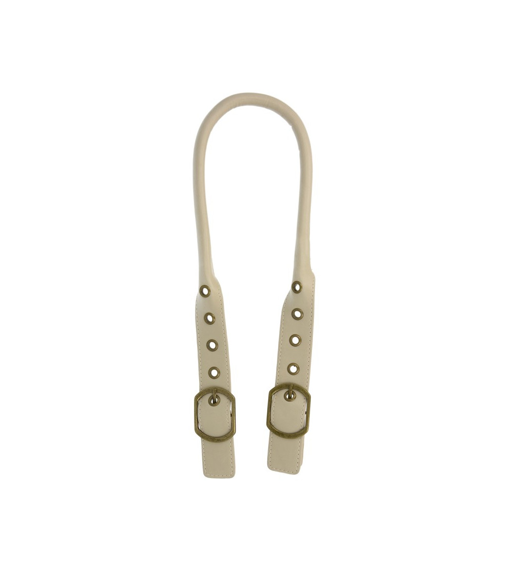 Set of 2 adjustable bag handles 60cm linen