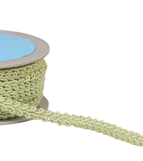 Seed stitch braid 11mm green per meter