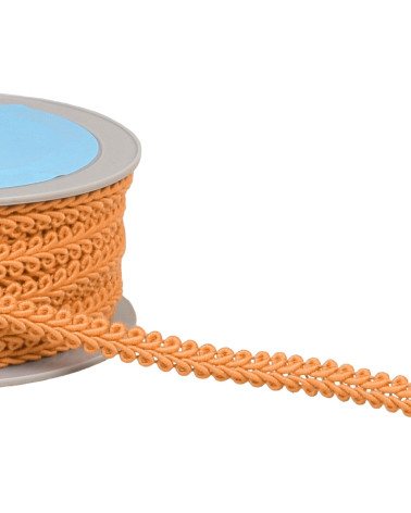 Corn stitch braid 11mm orange by the meter