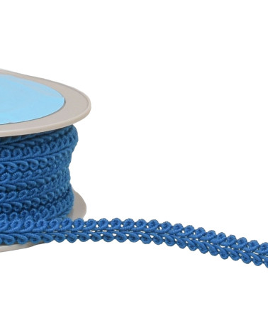 Corn stitch braid 11mm turquoise blue by the meter