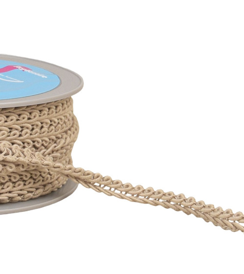 Corn stitch braid 11mm beige by the meter