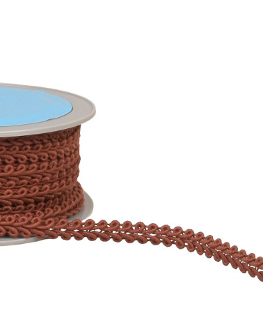 Corn stitch braid 11mm rust orange by the meter