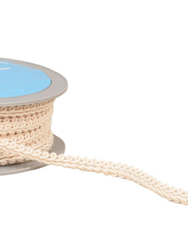 Corn stitch braid 11mm ecru by the meter