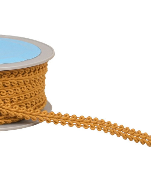 Cob stitch braid 11mm copper brown per meter