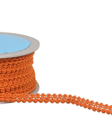 Corn stitch braid 11mm orange by the meter