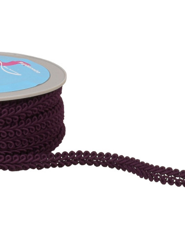 Corn stitch braid 11mm purple by the meter