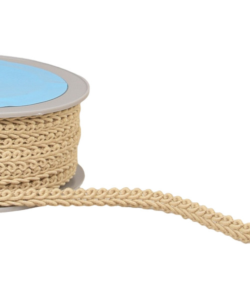 Corn stitch braid 11mm beige by the meter