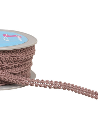 Corn stitch braid 11mm old pink by the meter