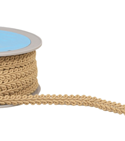 Corn stitch braid 11mm beige by the meter