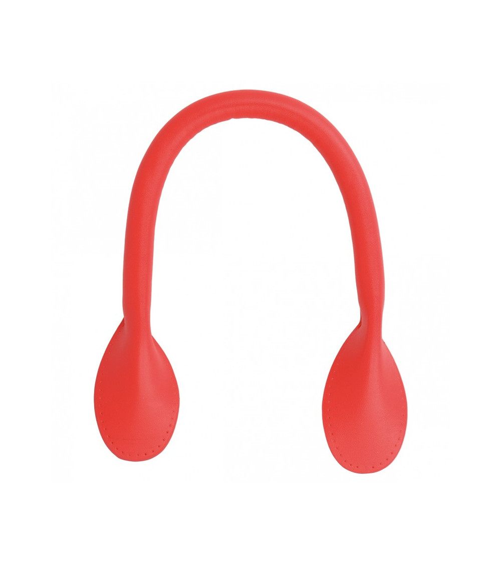 Set of 2 modern bag handles 38mm Red