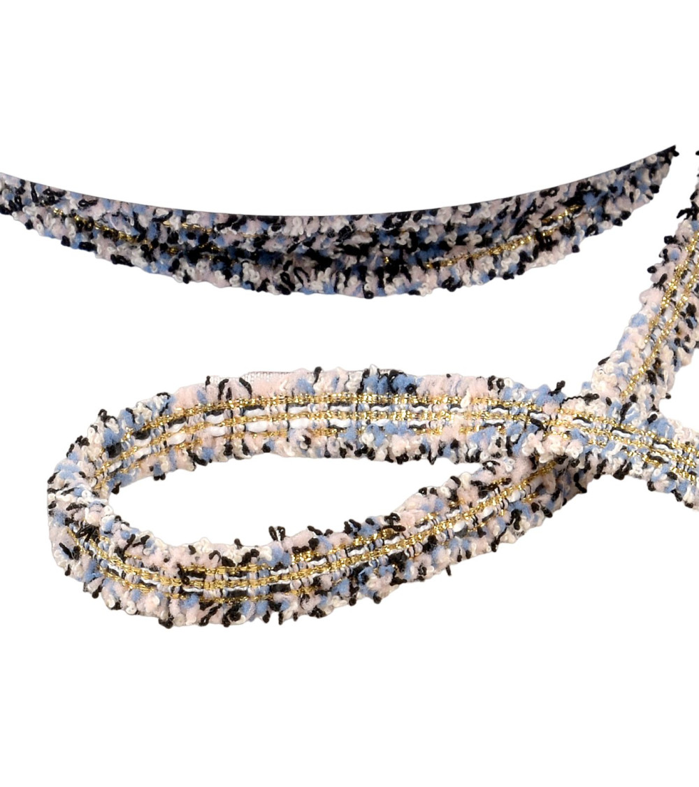 15mm royal blue heather dress braid by the meter