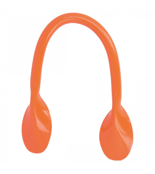 Lot de 2 anses de sac modernes 38mm orange fluo