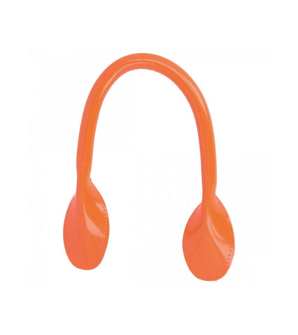 Lot de 2 anses de sac modernes 38mm orange fluo